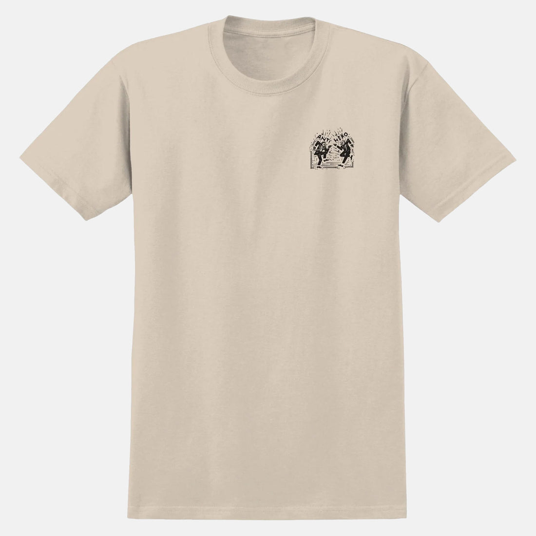 Anti Hero Ruder Bwoys Ringspun T-Shirt - Bone Braun Bild 2