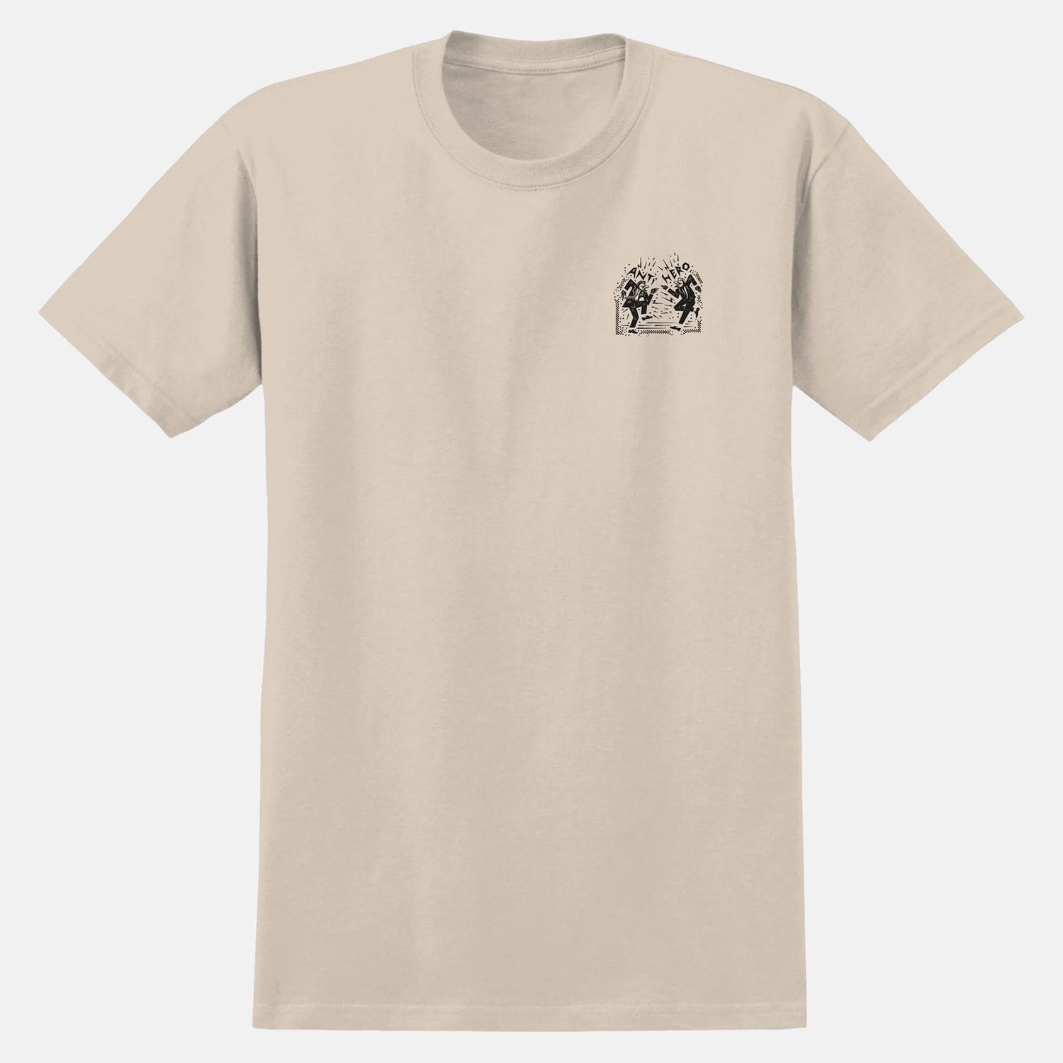 Anti Hero Ruder Bwoys Ringspun T-Shirt - Bone Braun Bild 2