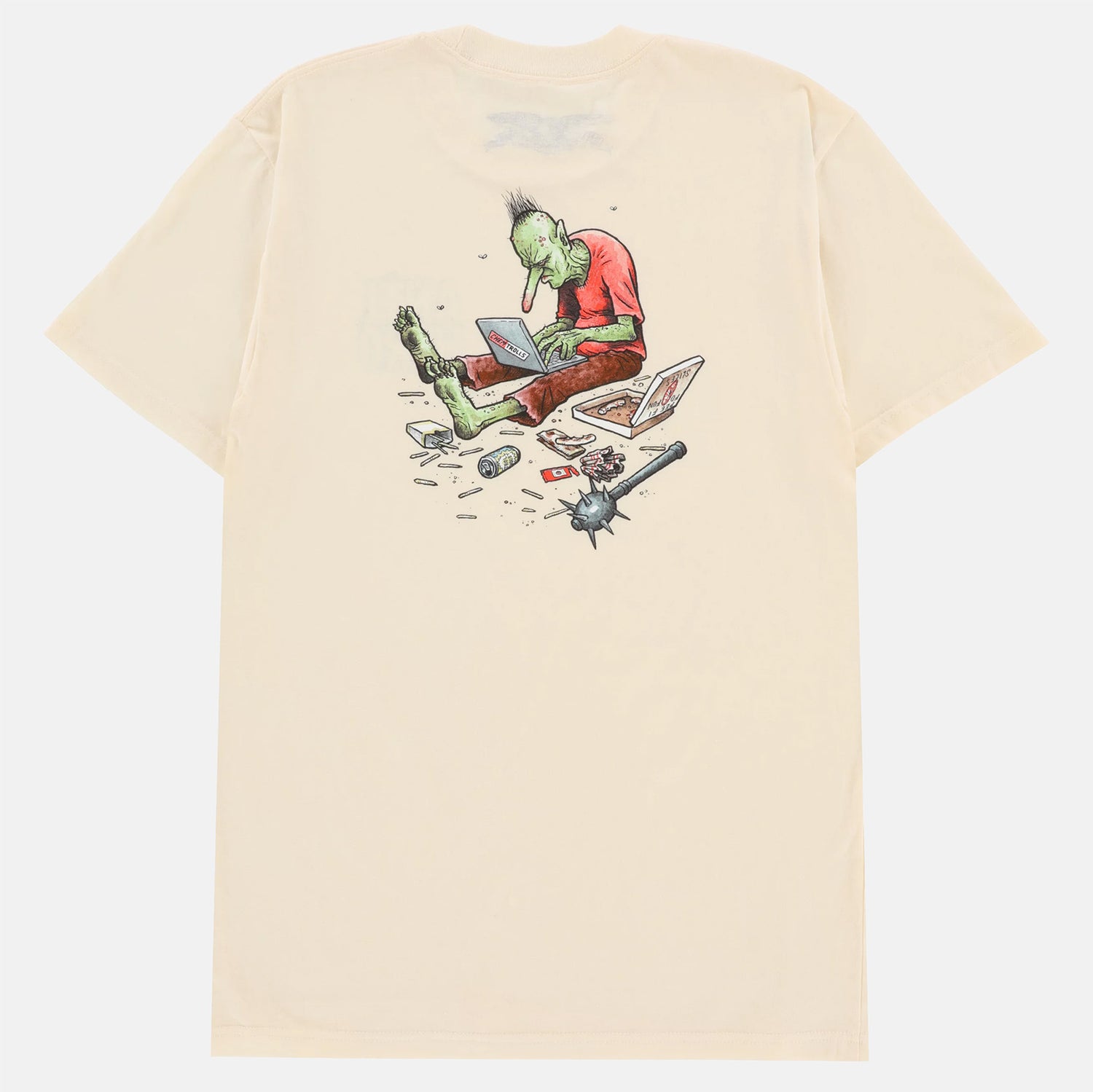 Anti Hero Trolls T-Shirt - Cream Beige Bild 1