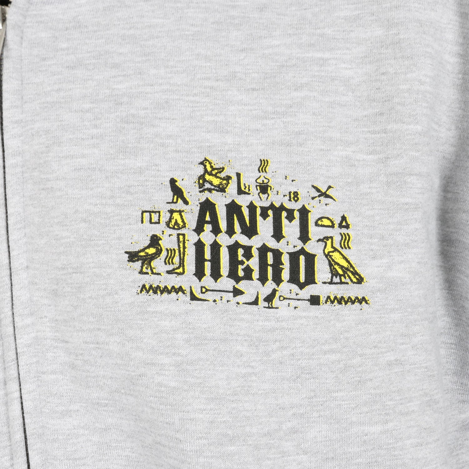 Anti Hero Zip Hoodie - Grey Heather Grau Bild 3