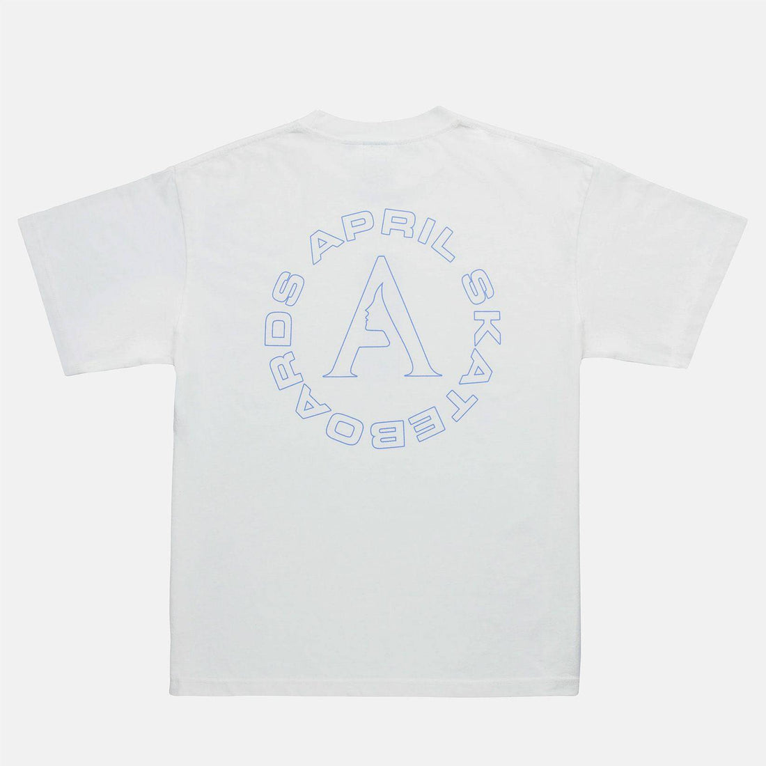 April Full Circle T-Shirt - White - Blowout Skateshop