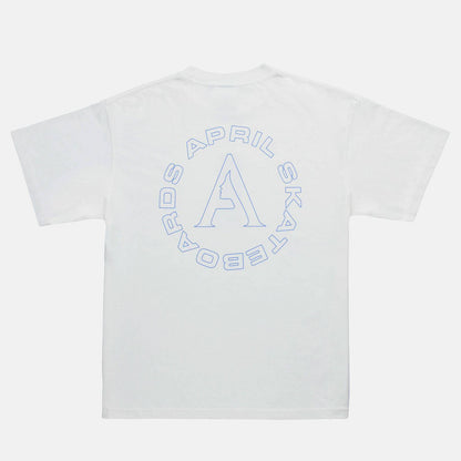 April Full Circle T-Shirt - White - Blowout Skateshop