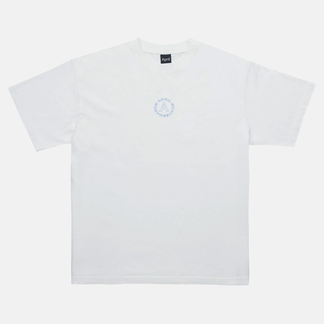 April Full Circle T-Shirt - White - Blowout Skateshop