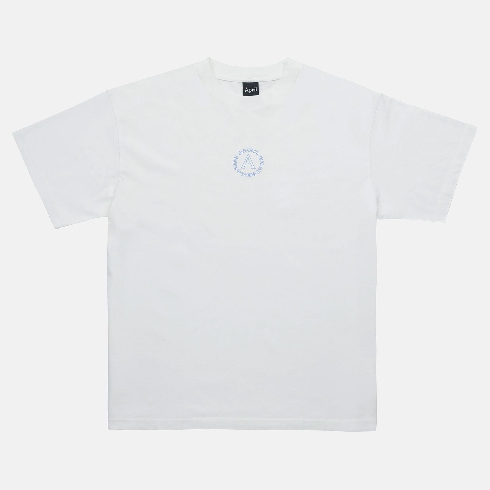 April Full Circle T-Shirt - White - Blowout Skateshop