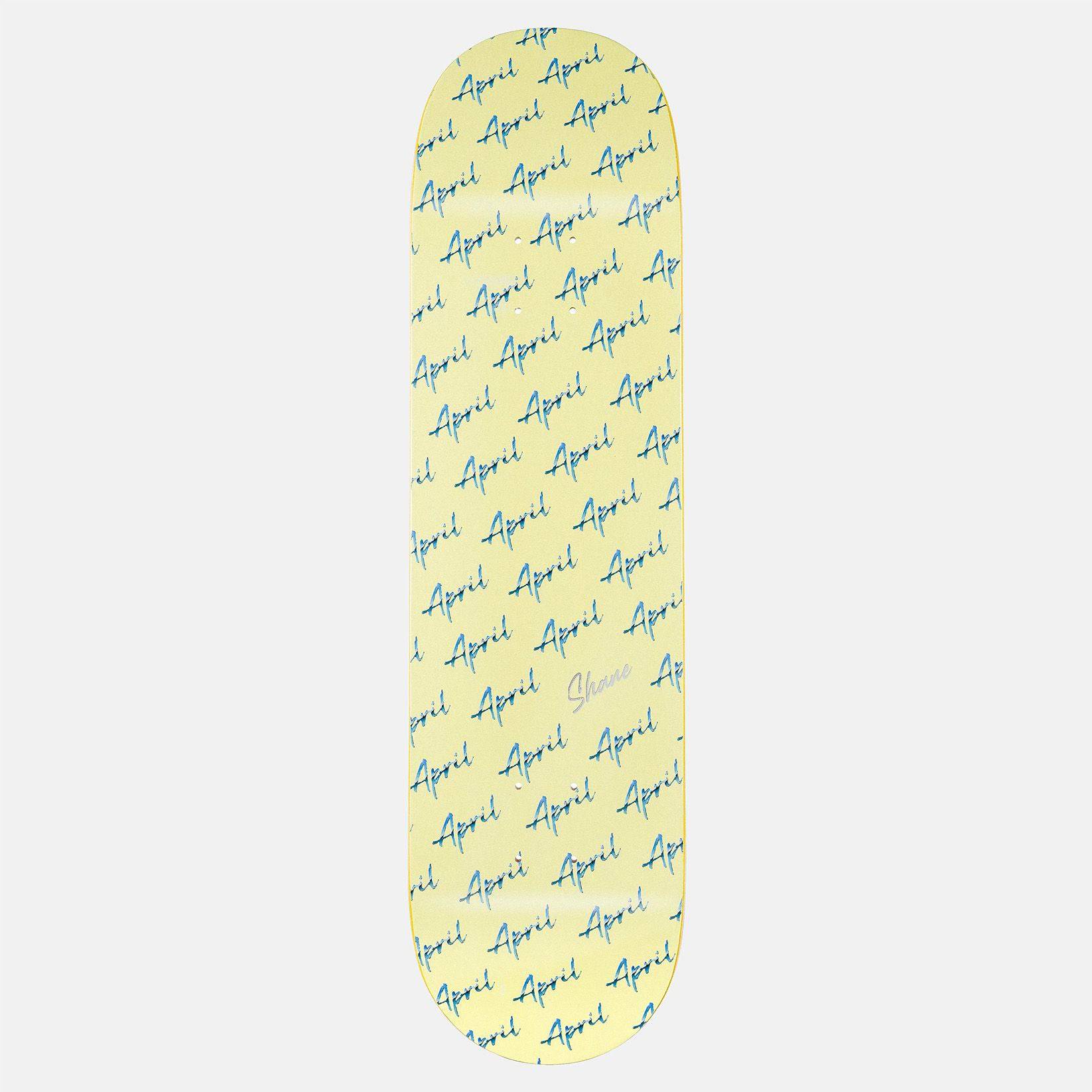 April Shane Script Logo 8.125&quot; Deck - Blowout Skateshop