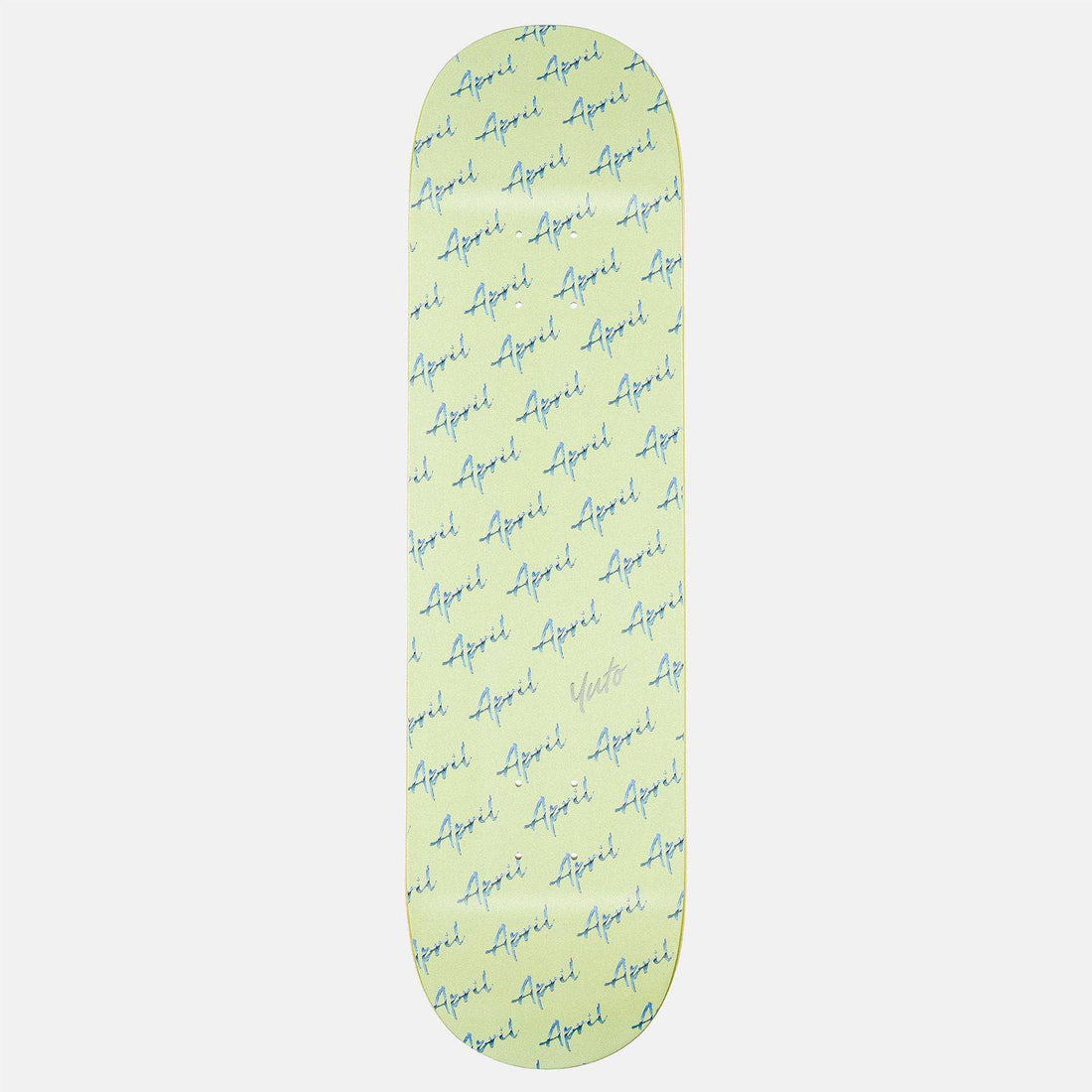 April Yuto Script Logo 8.0&quot; Deck - Blowout Skateshop