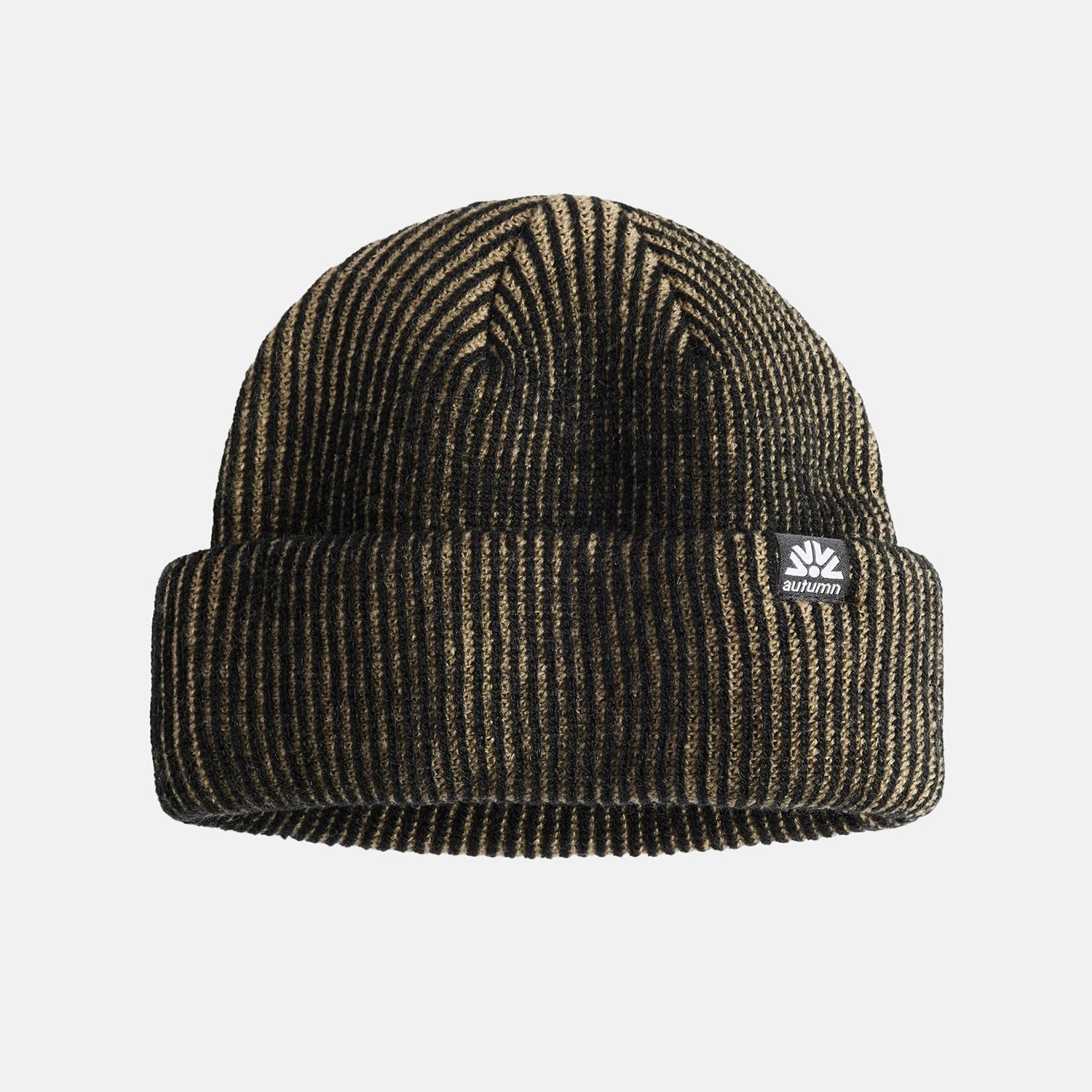 Autumn Cord Double Roll Beanie -Chinchilla Oliv Bild 1