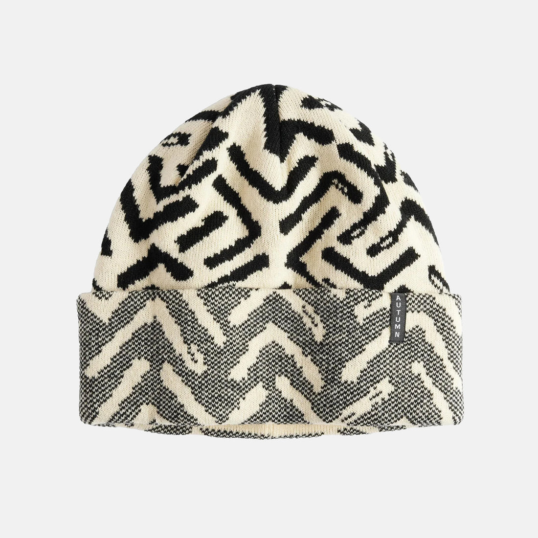 Autumn Geo Beanie - Eggshell Beige Bild 1