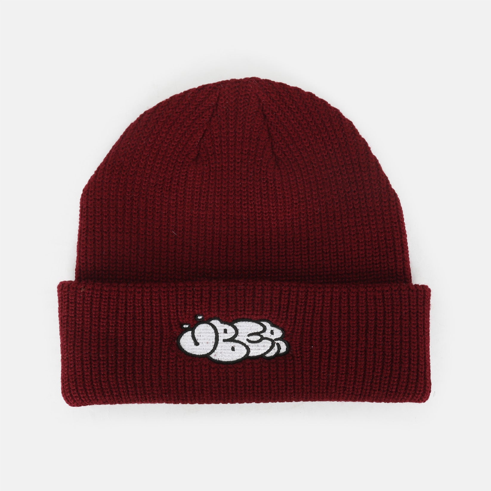 Über Throw Up Beanie - Maroon Red Rot Bild 1