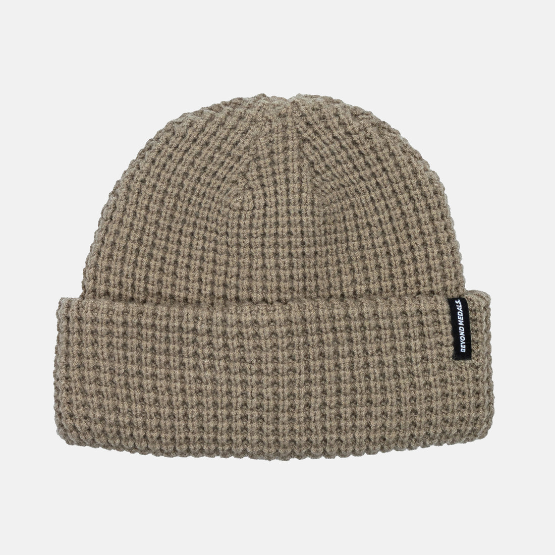 Beyond Medals Waffle Beanie - Light Beige &