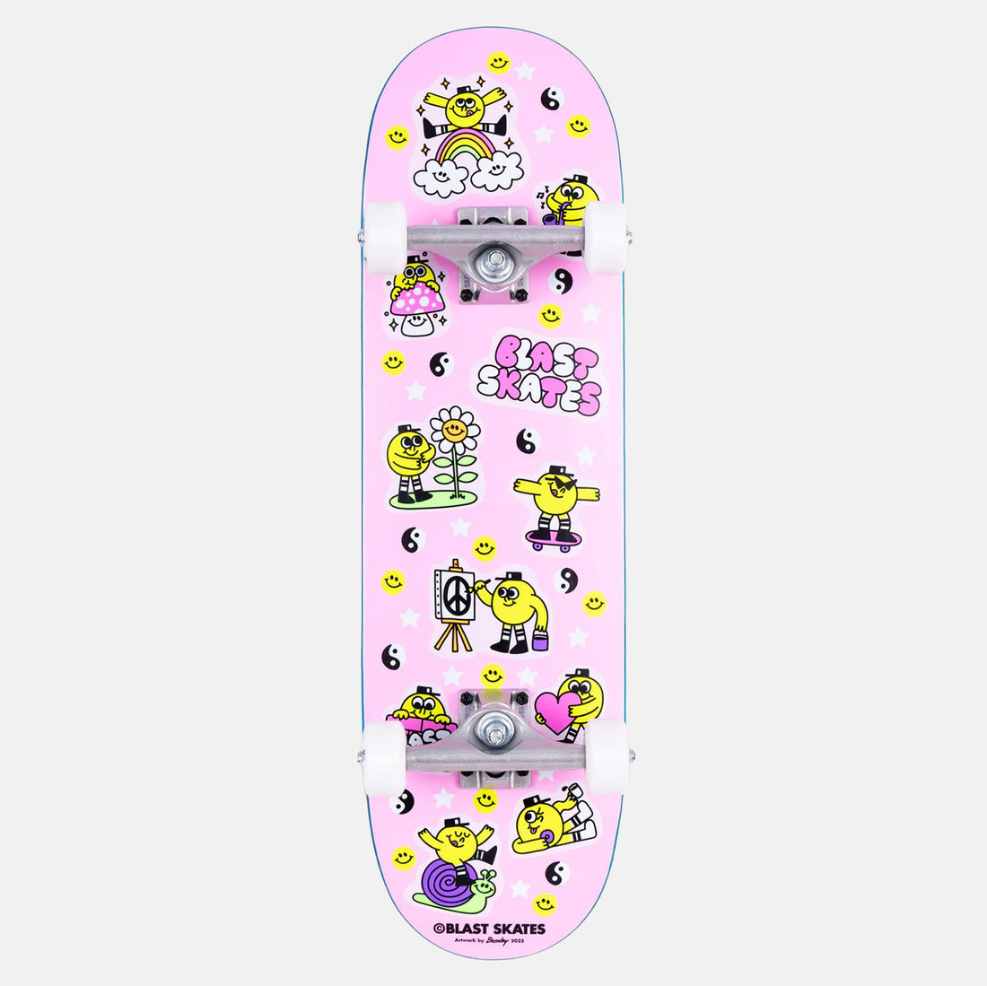 Blast Skates Gr8 Times 7.75 Complete - Neon Pink 0 Bild 1