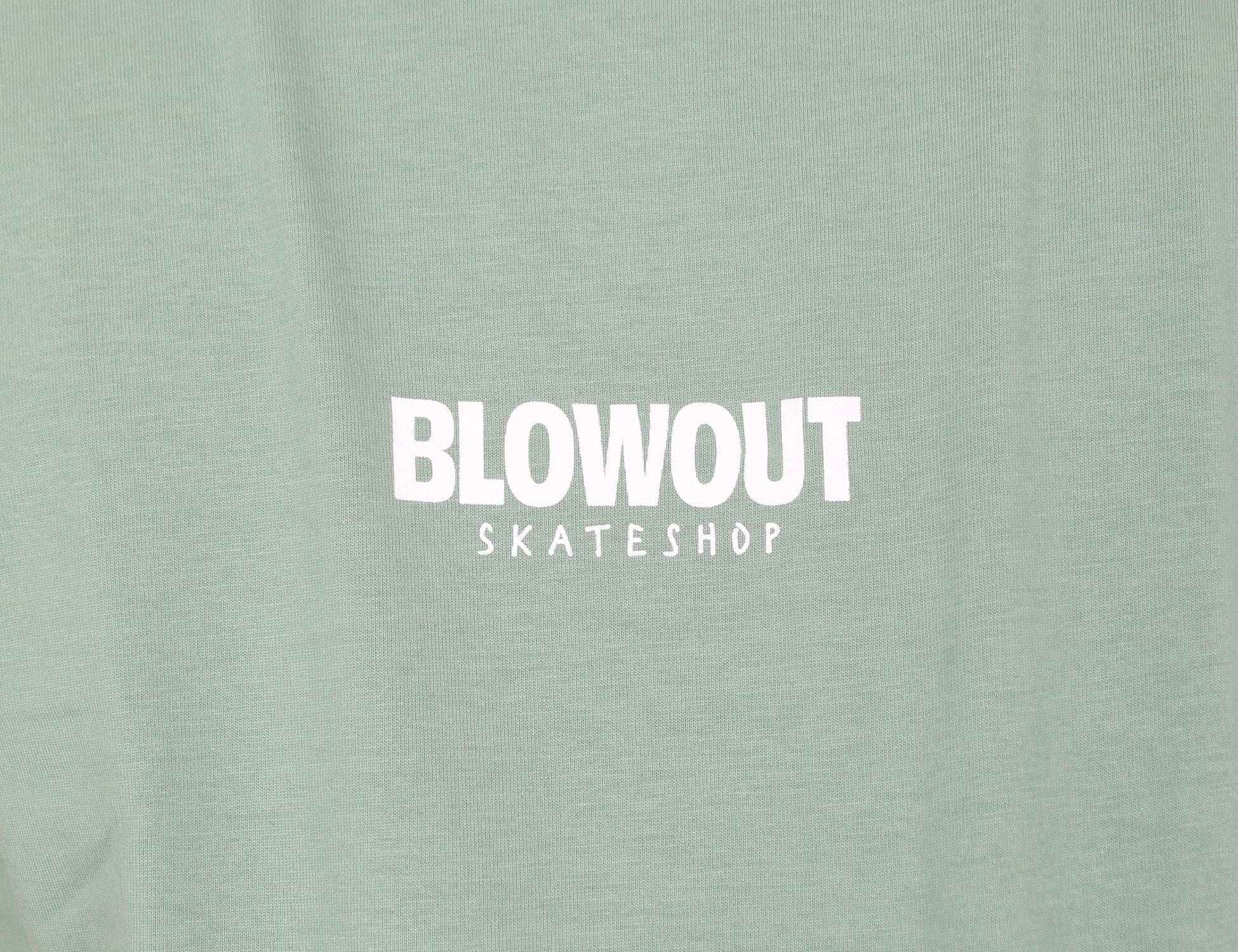 Blowout Blowout Logo T-Shirt - Sage - Blowout Skateshop