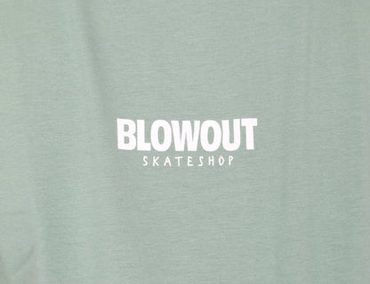 Blowout Blowout Logo T-Shirt - Sage - Blowout Skateshop