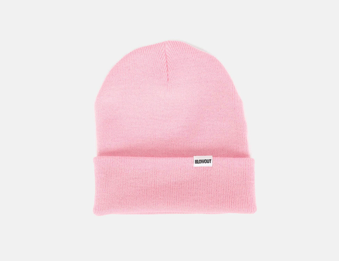 Blowout Cuffed Beanie - Classic Pink - Blowout Skateshop