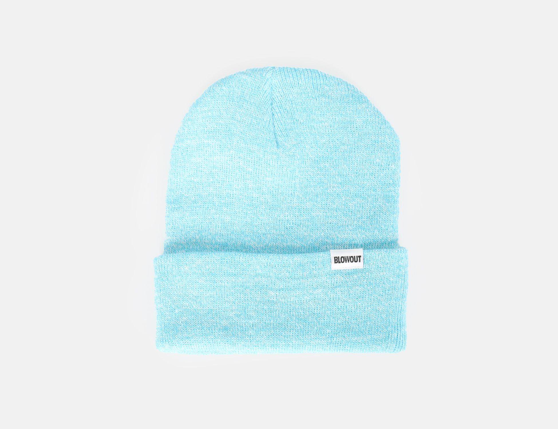 Blowout Cuffed Beanie - Heather Surf - Blowout Skateshop