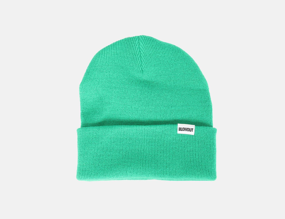 Blowout Cuffed Beanie - Kelly Green - Blowout Skateshop