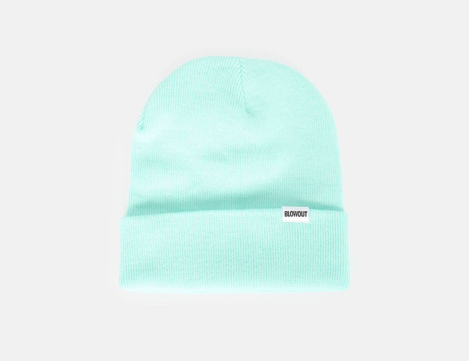 Blowout Cuffed Beanie - Mint Green - Blowout Skateshop