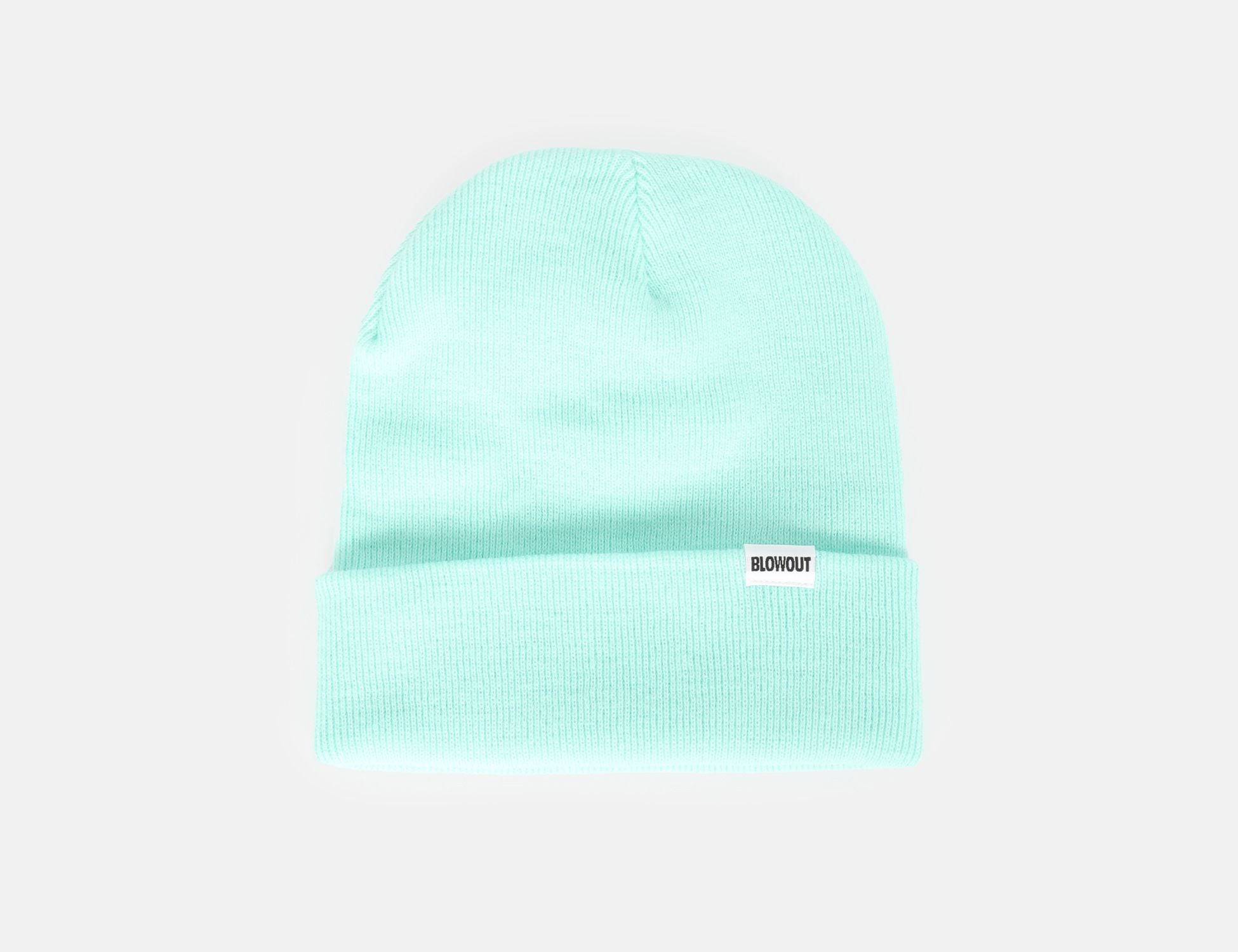 Blowout Cuffed Beanie - Mint Green - Blowout Skateshop