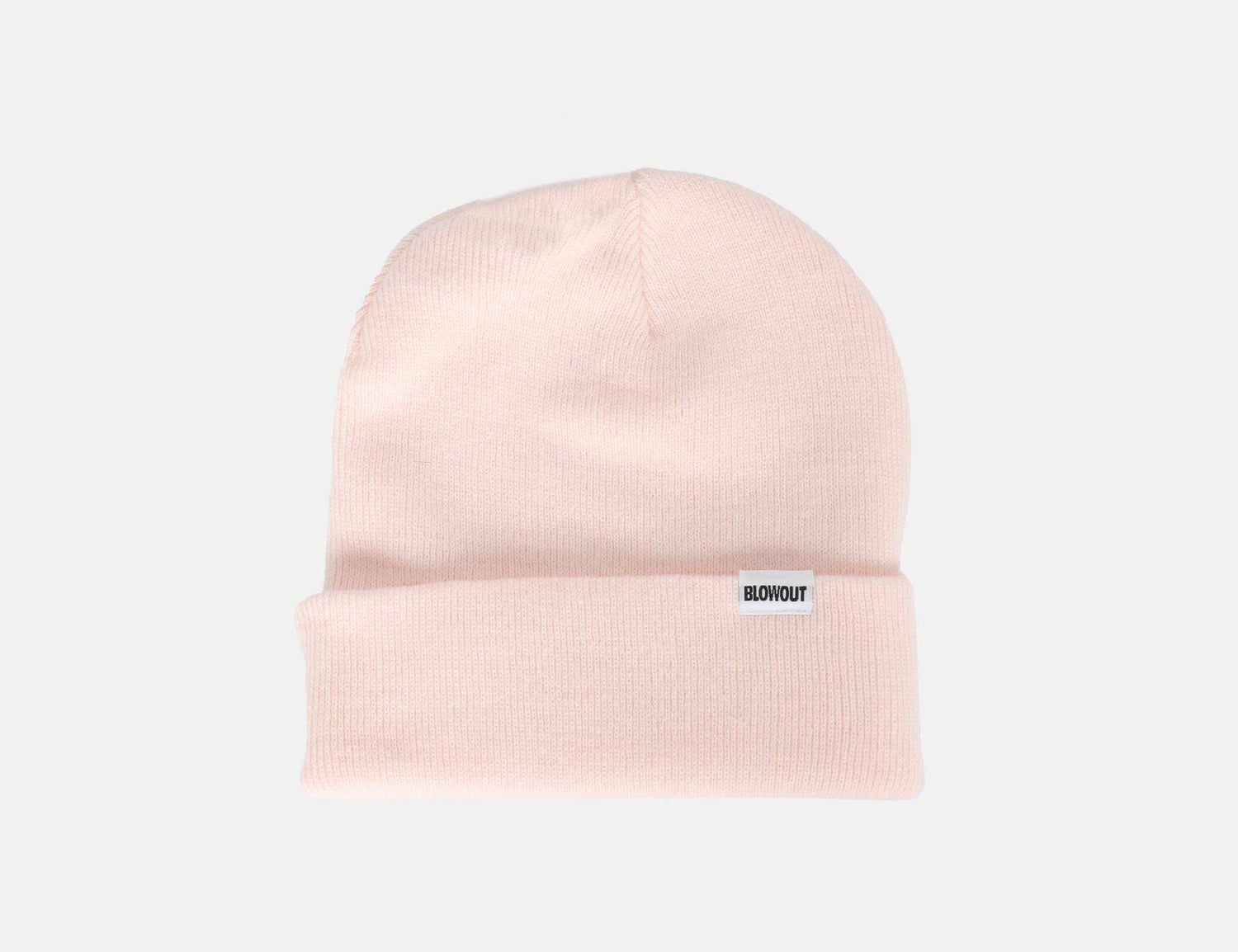 Blowout Cuffed Beanie - Pastel Pink - Blowout Skateshop