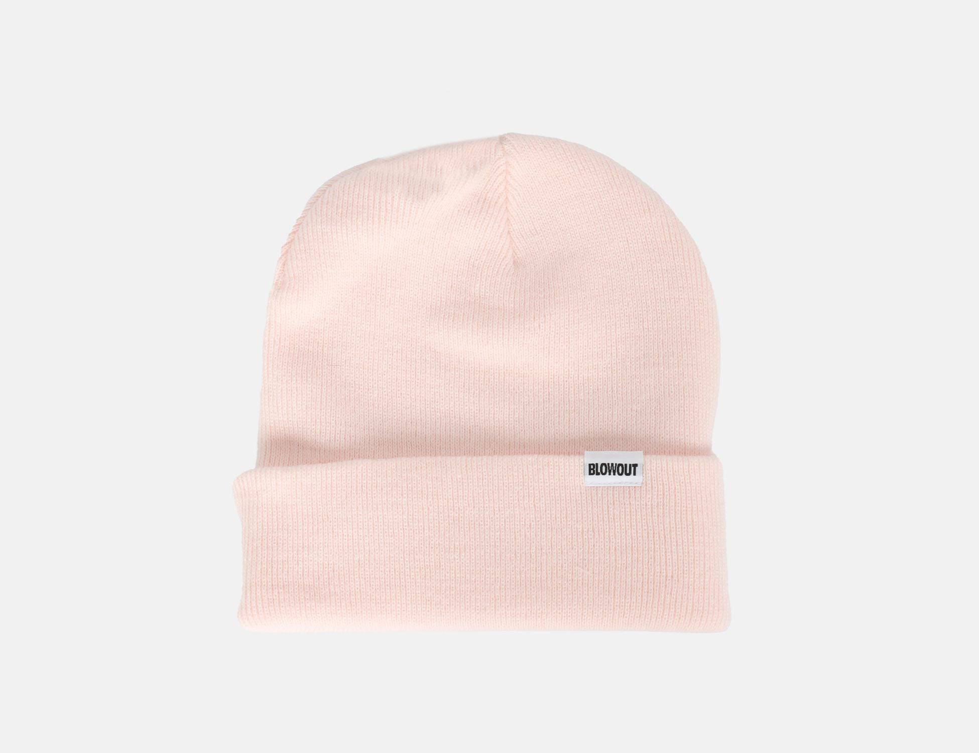 Blowout Cuffed Beanie - Pastel Pink - Blowout Skateshop