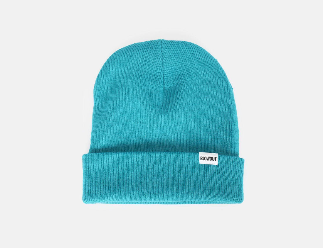 Blowout Cuffed Beanie - Teal - Blowout Skateshop