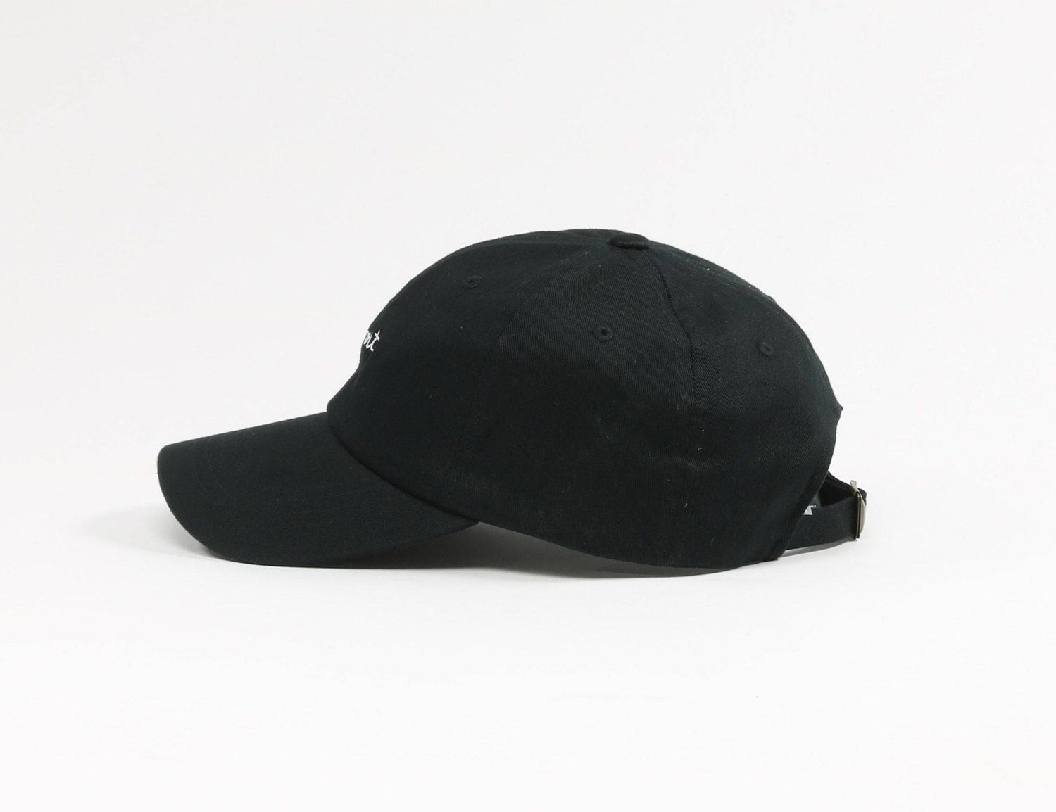 Blowout Script Cap - Black - Blowout Skateshop