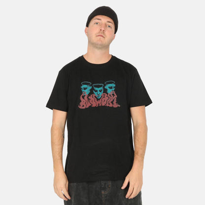 Blowout Smoking Head T-Shirt - Black - Blowout Skateshop