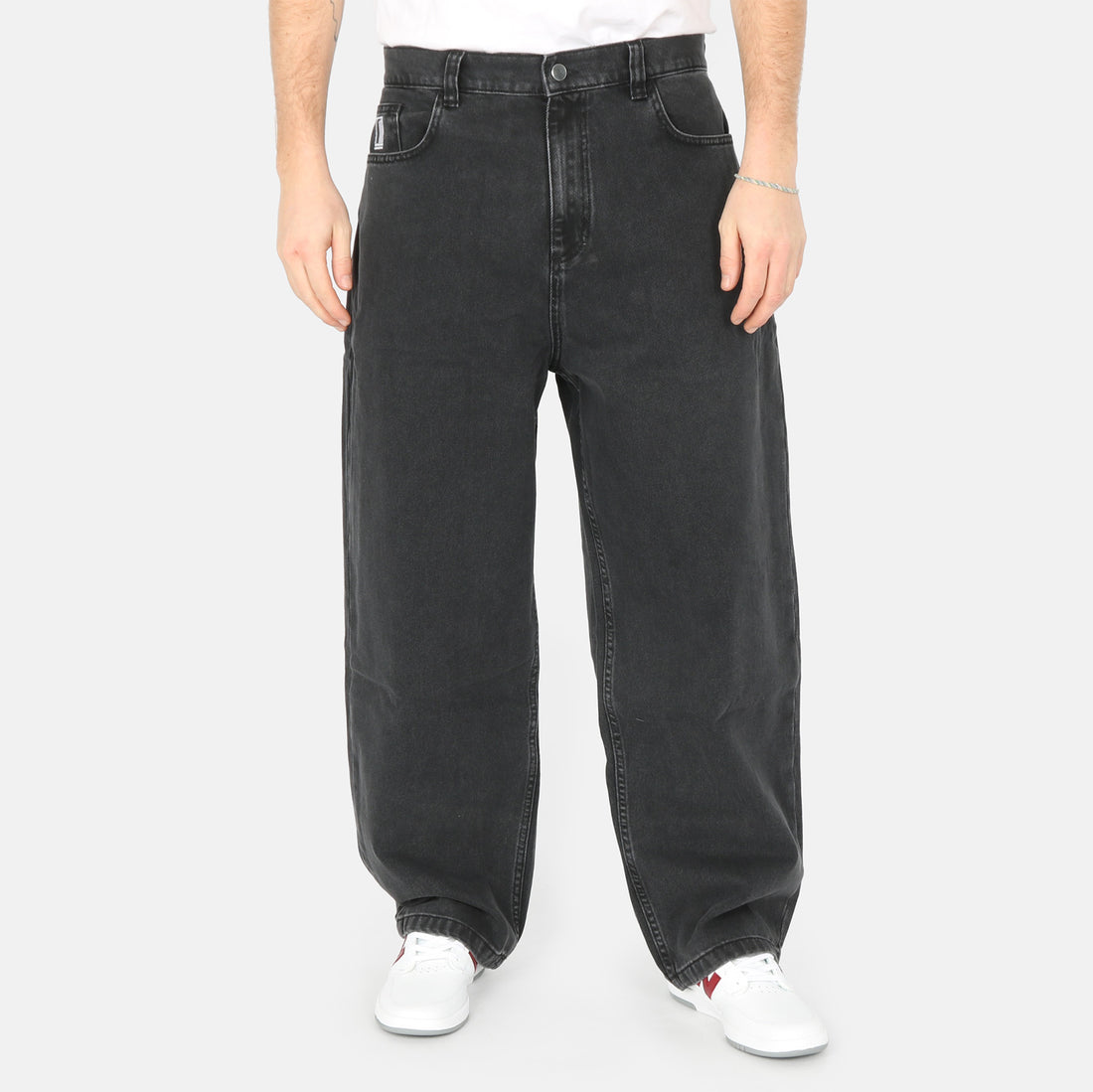 Blowout Baggy Jeans - Black Wash Black Bild 1