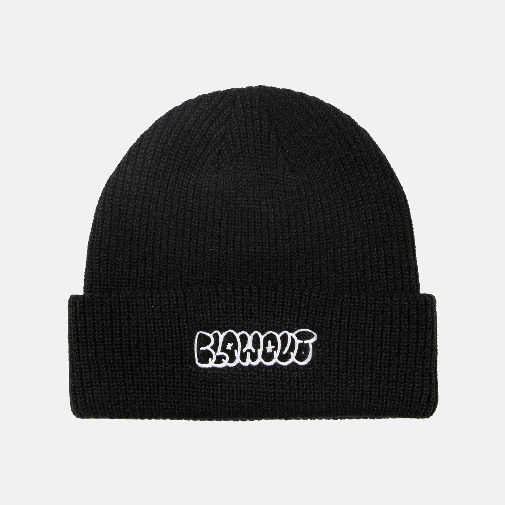 Blowout Bubble Script Beanie - Black Schwarz Bild 1