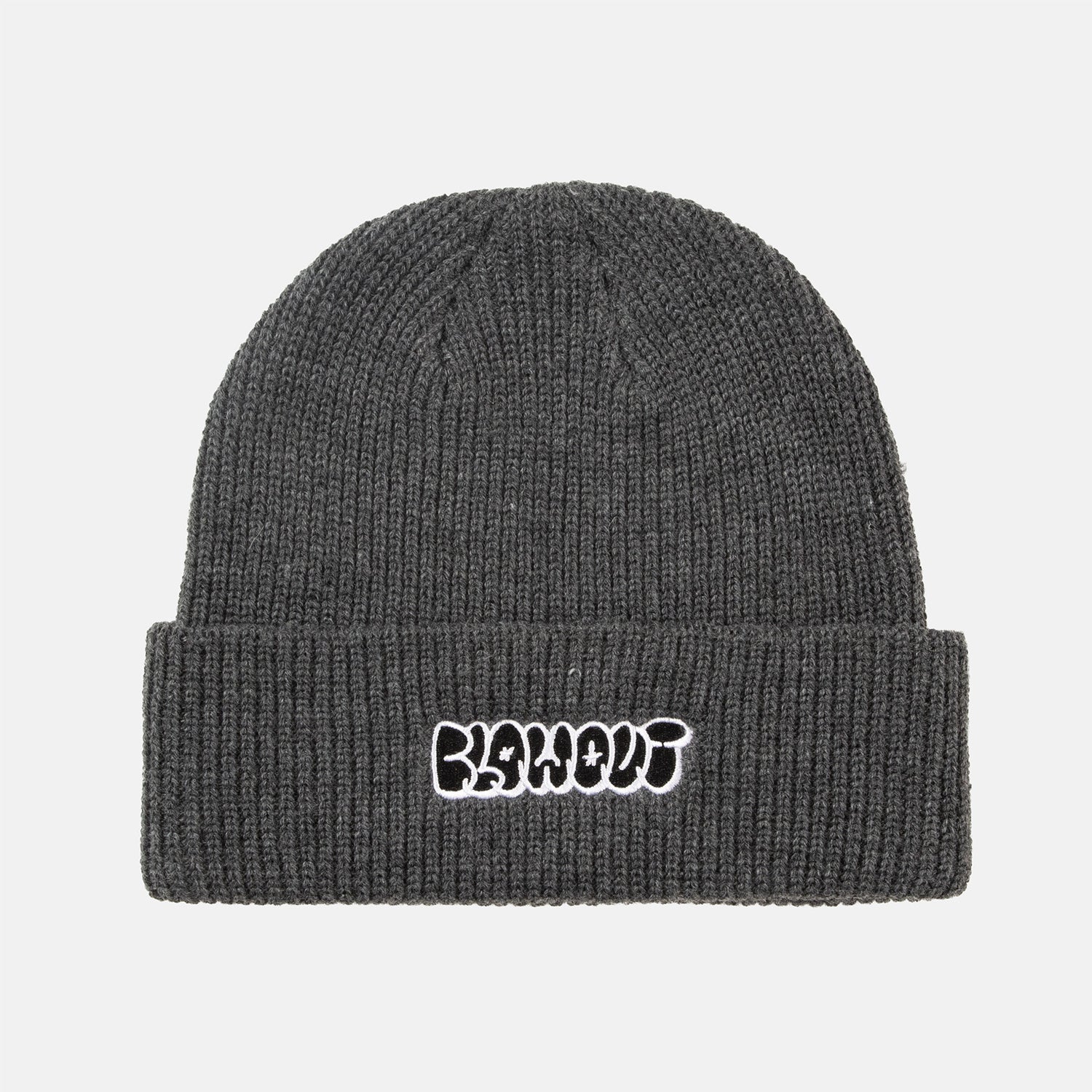 Blowout Bubble Script Beanie - Dark Grey Grau Bild 1