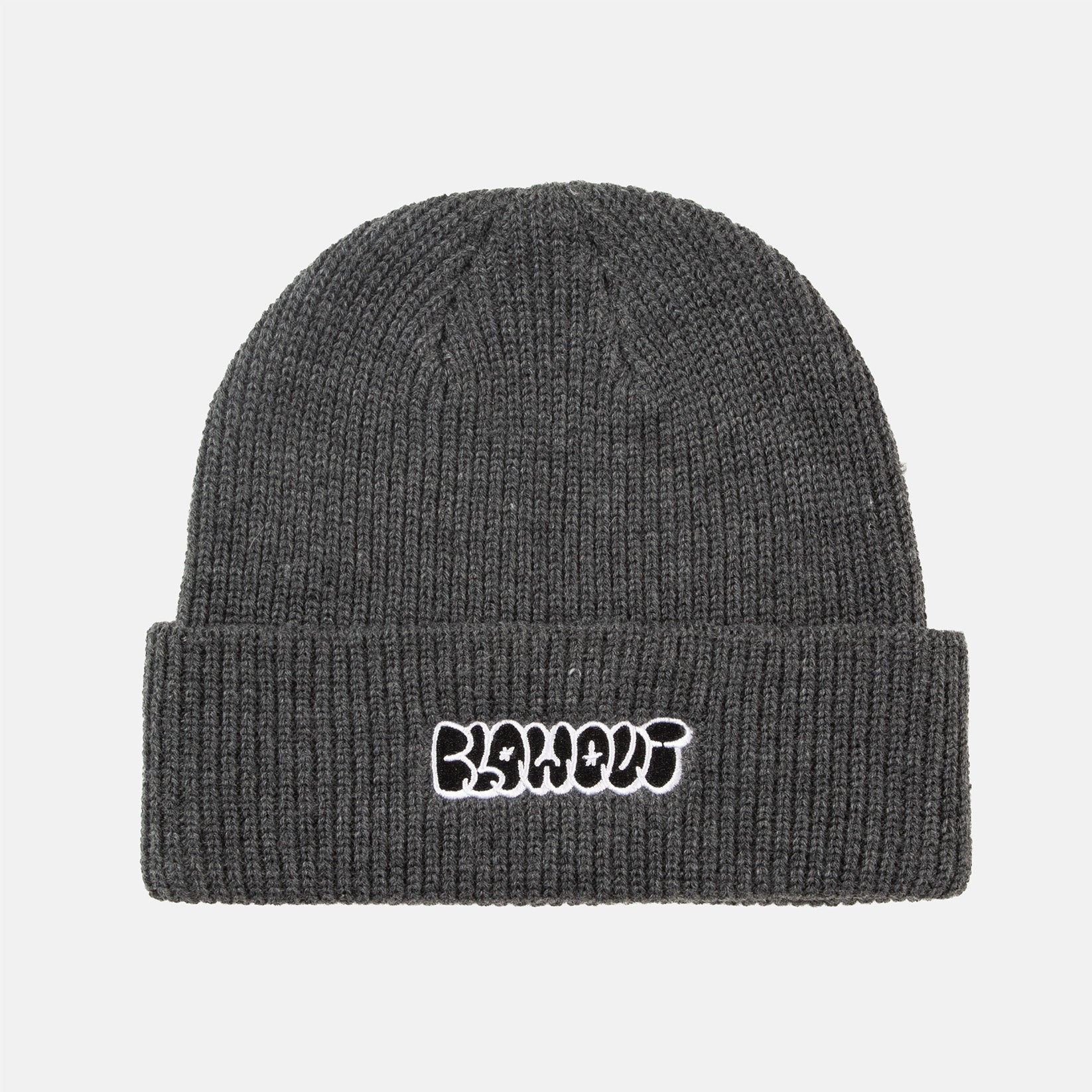 Blowout Bubble Script Beanie - Dark Grey Grau Bild 1