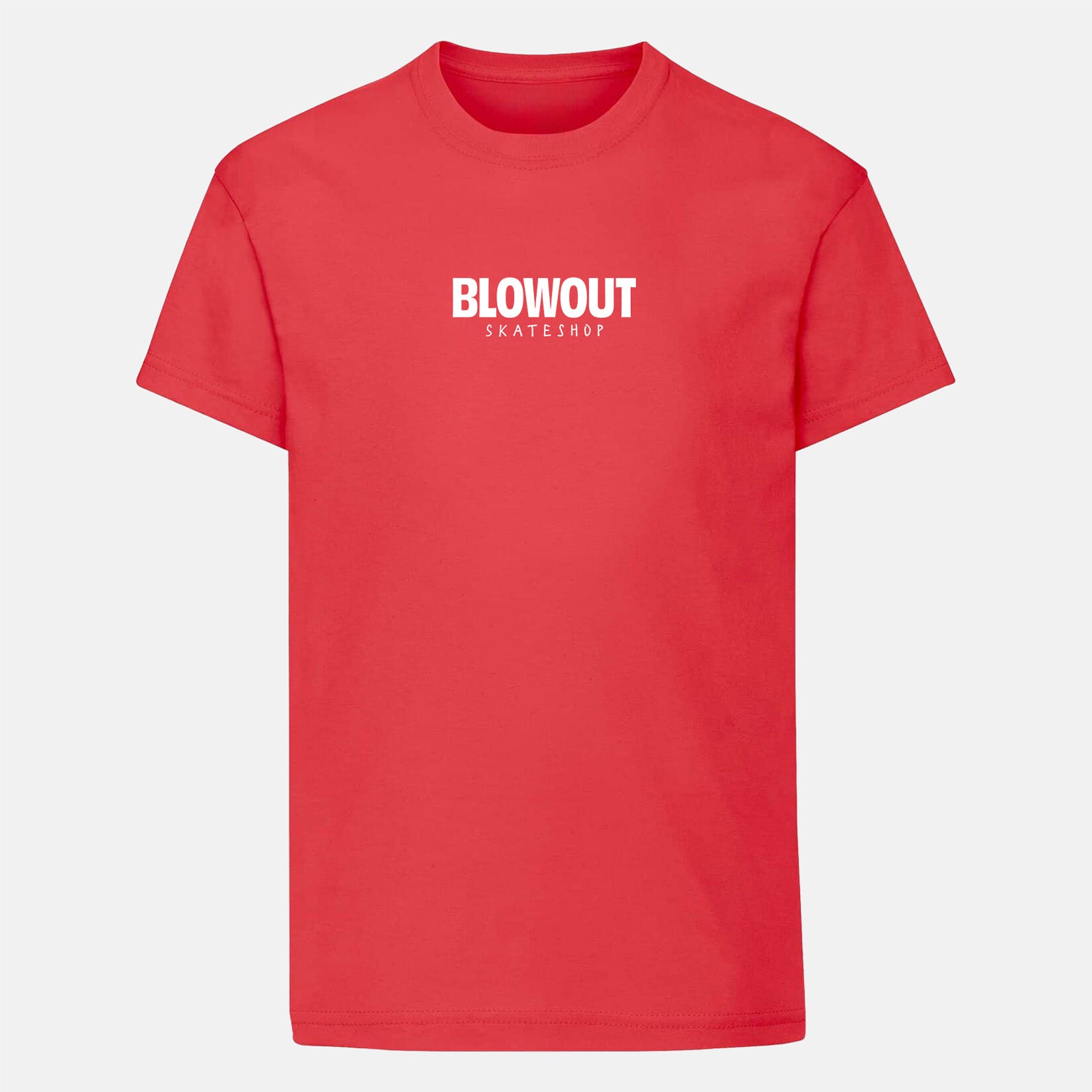 Blowout Kids Skateshop Logo T-Shirt - Red Rot Bild 1