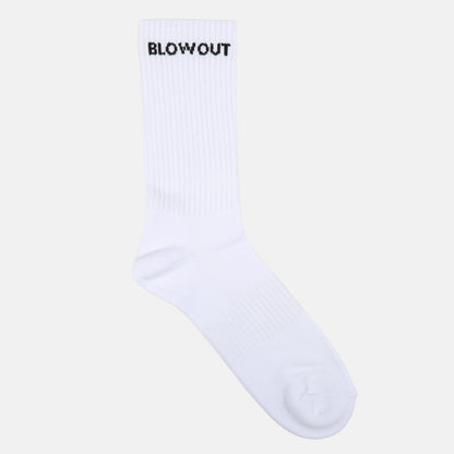 Blowout Logo Socke - White Weiß Bild 1