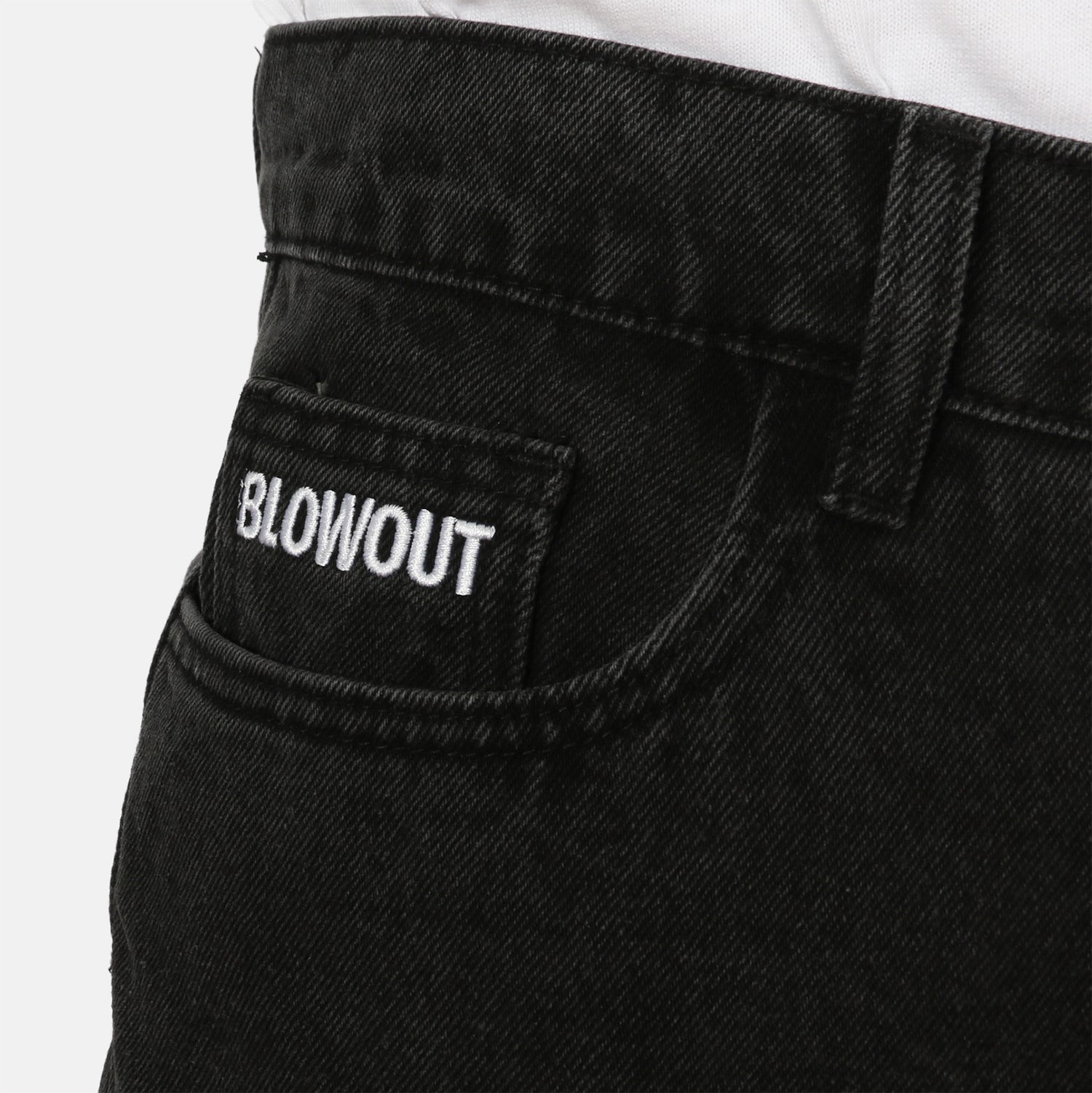 Blowout Relaxed Tapered Pant - Black Wash Schwarz Bild 4