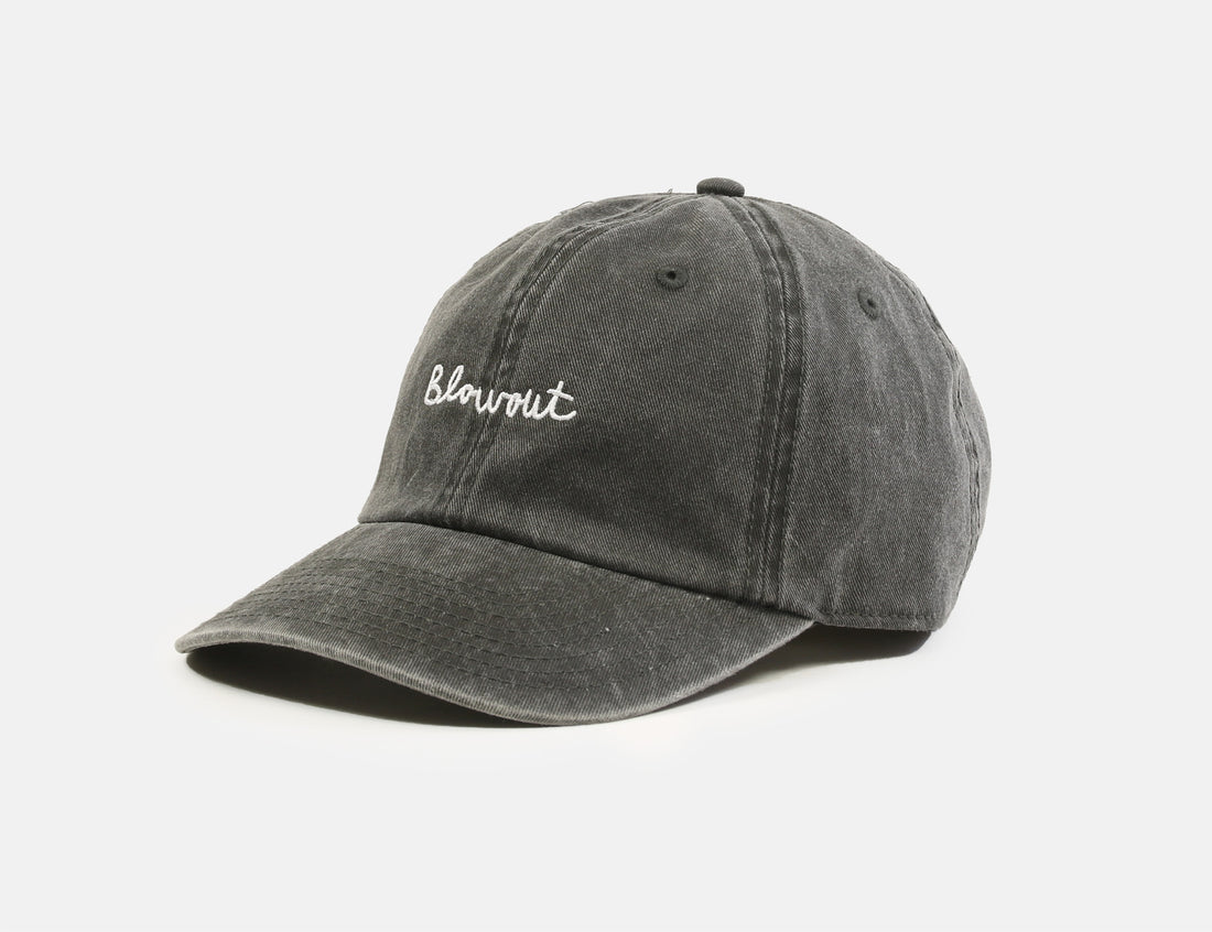 Blowout Script Cap - Washed Black Schwarz Bild 1