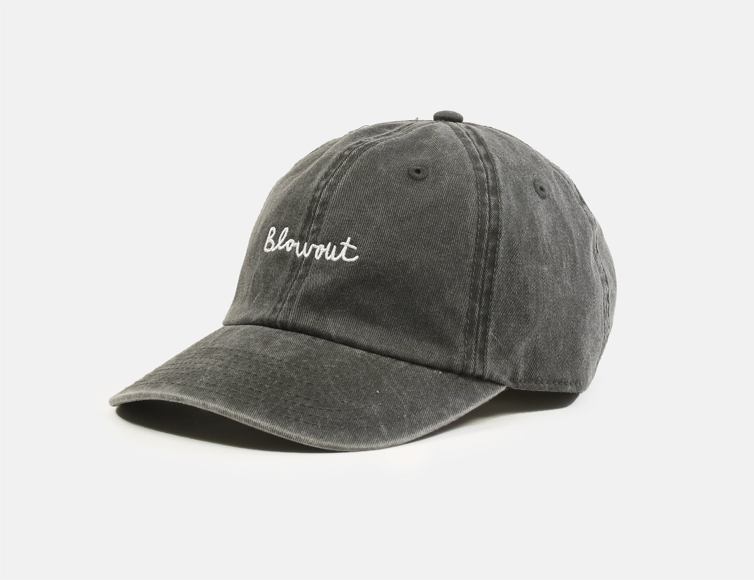 Blowout Script Cap - Washed Black Schwarz Bild 1