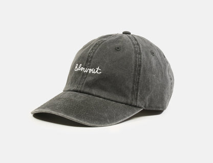 Blowout Script Cap - Washed Black Schwarz Bild 1