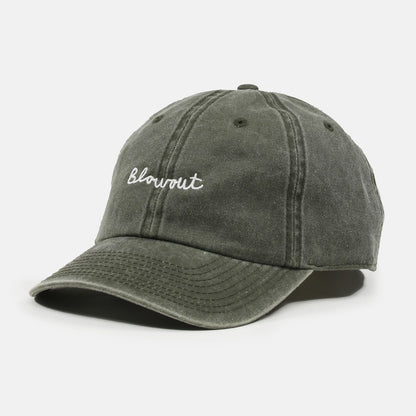Blowout Script Cap - Washed Olive Grün Bild 1