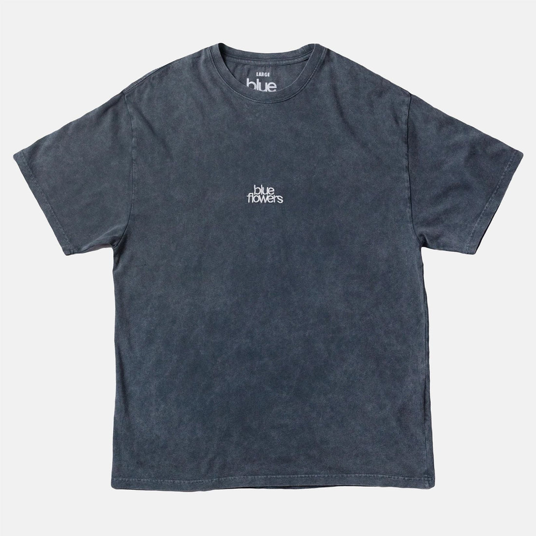 Blue Flowers Heavy Wash T-Shirt - Stone Wash Bild 1