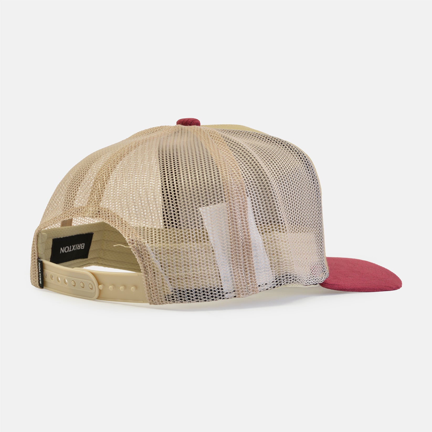Brixton Hubal Mid Profile Trucker Cap - Oatmeal Beige Bild 3