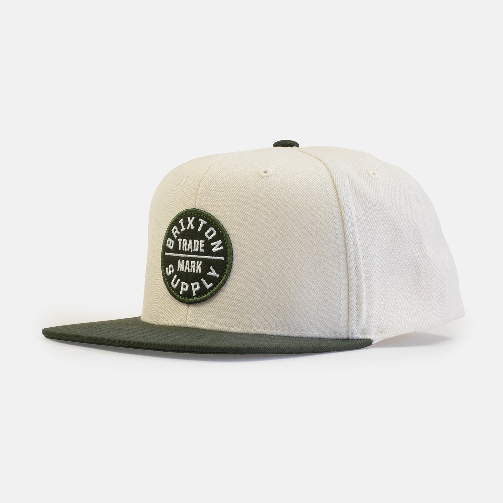 Brixton OATH III Snapback Cap - Wax Paper Weiß Bild 1