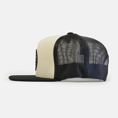 Brixton Oath Mid Profile Trucker Cap - White / Black Weiß Bild 2