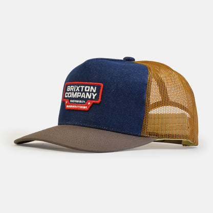 Brixton Reeves Trucker Cap - Washed Denim Blau Bild 1