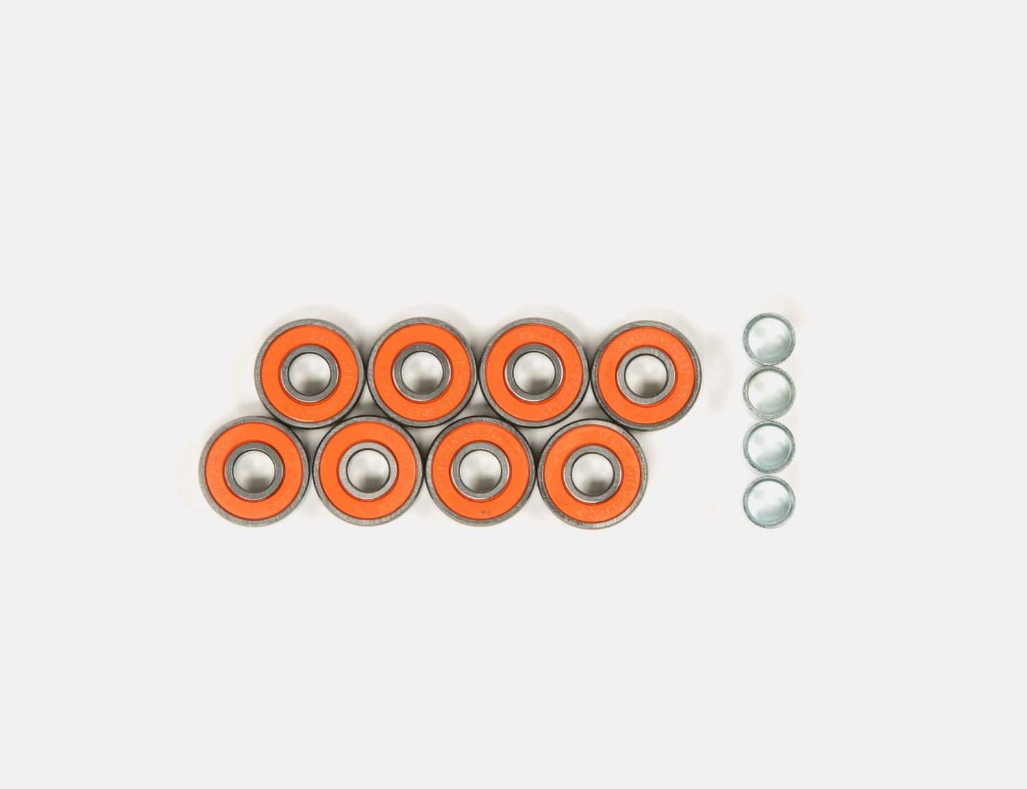 Bronson Speed Co. G3 Bearings - Orange-Silver - Blowout Skateshop