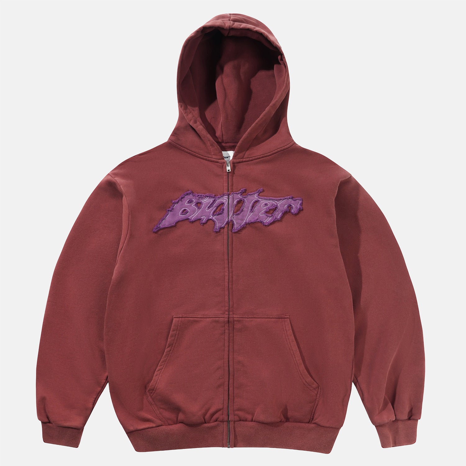 Butter Goods Amplify Zip-Hoodie - Red Rot Bild 1