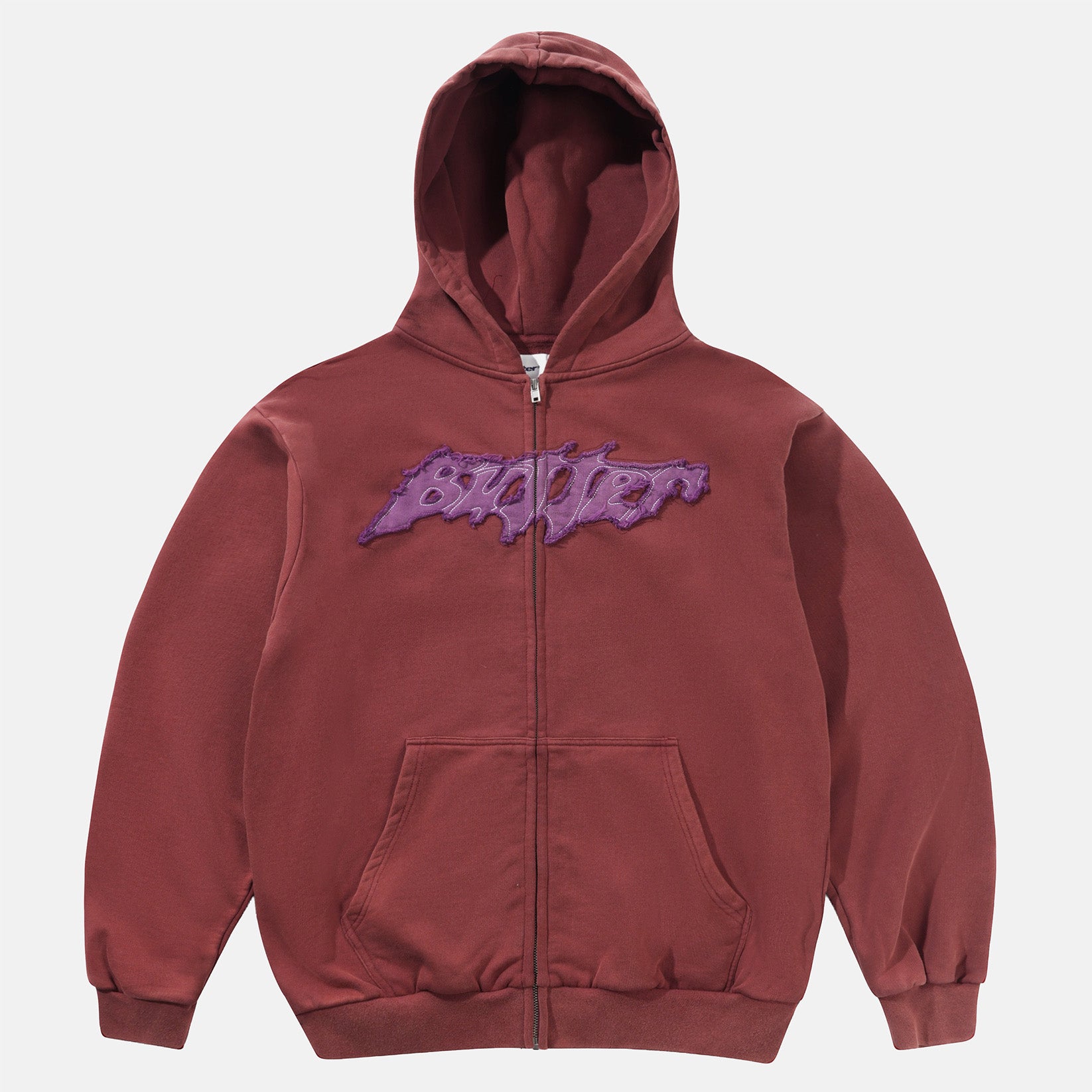 Butter Goods Amplify Zip-Hoodie - Red Rot Bild 1