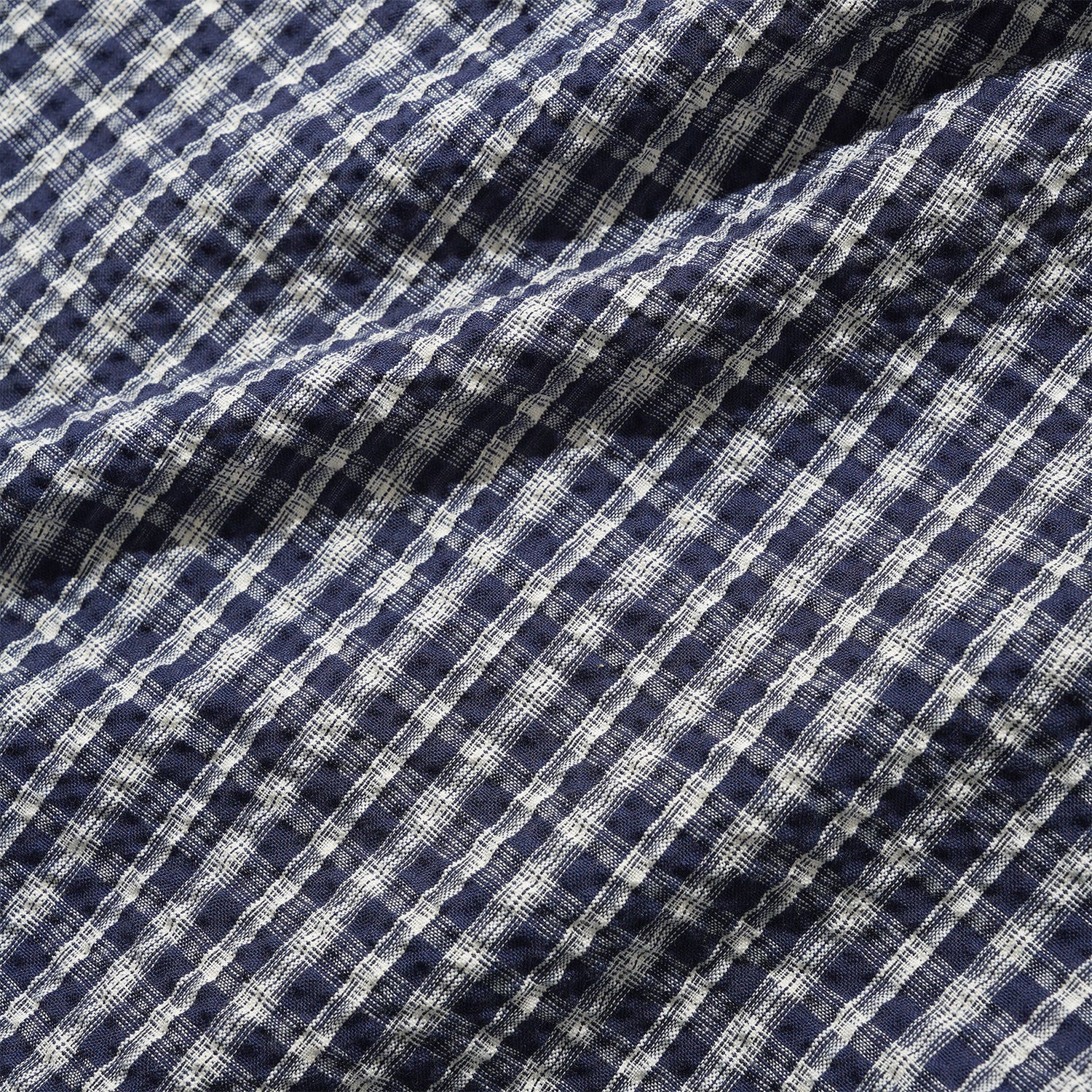 Butter Goods Pleated Short - Navy Plaid Blau Bild 3