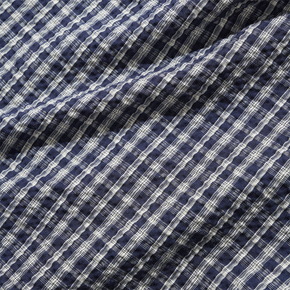 Butter Goods Pleated Short - Navy Plaid Blau Bild 3