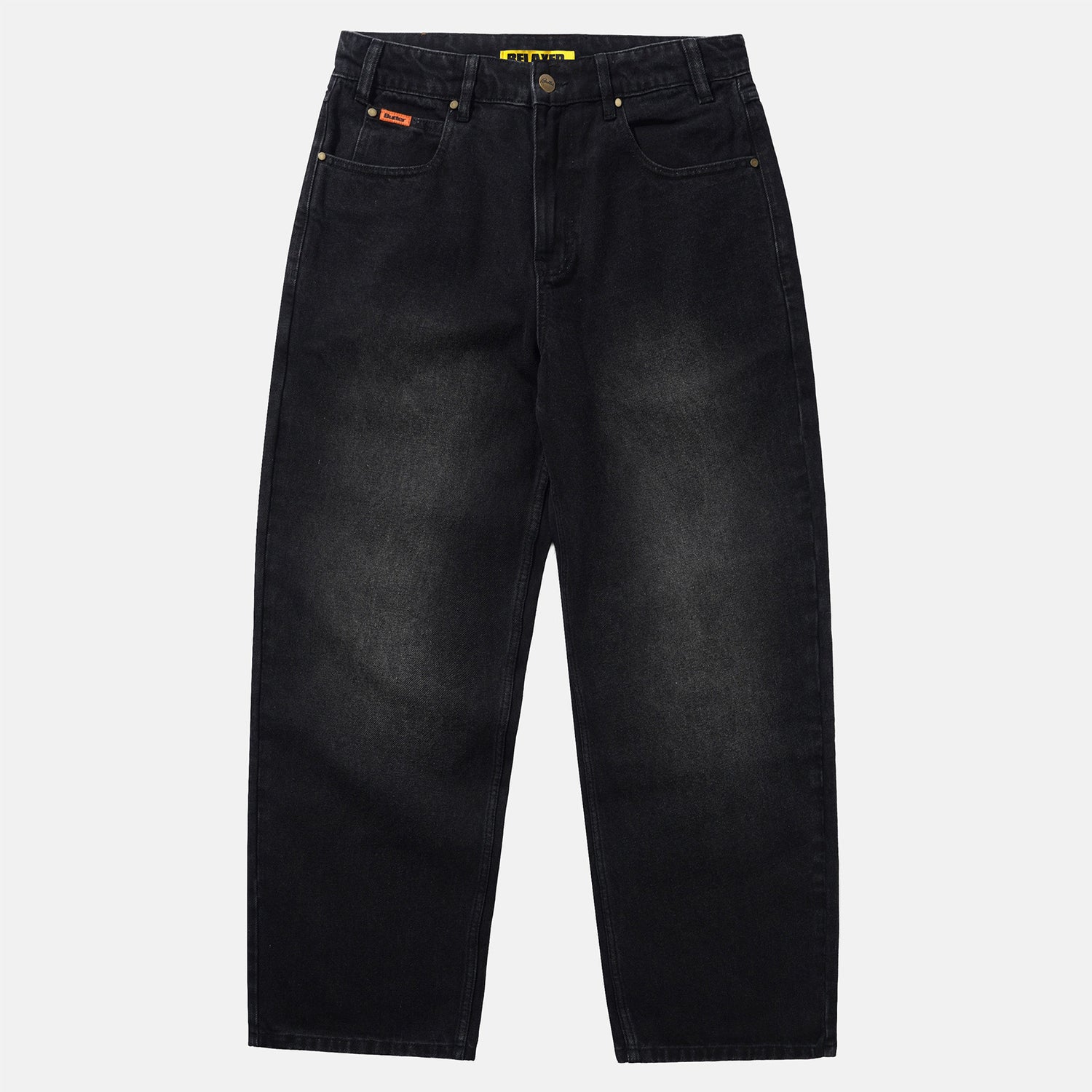 Butter Goods Relaxed Denim Jeans - Flat Black Schwarz Bild 1