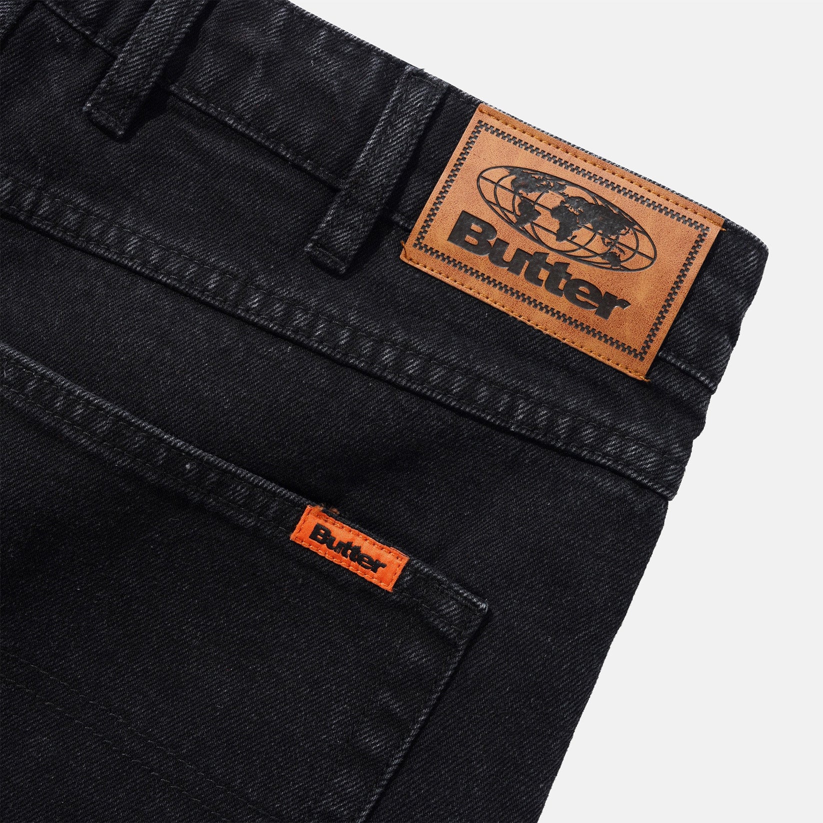 Butter Goods Relaxed Denim Jeans - Flat Black Schwarz Bild 3